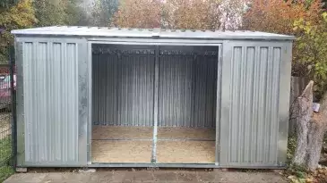 Хозблок для хозяйственных вещей в цинковом цвете в дер. Сырьево, Наро-Фоминский г.о, МО