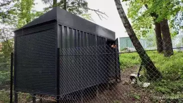 Хозблок для снегохода с двумя входами в графитовом цвете в дер. Степаньково, Щелковский р-н, МО