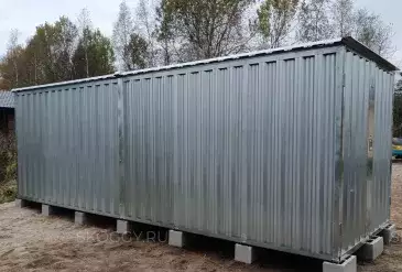 Хозблок для квадроцикла, лодки и прочих вещей в цинковом цвете в пос. Беличье, Приозерский р-н, Ленинградская обл.